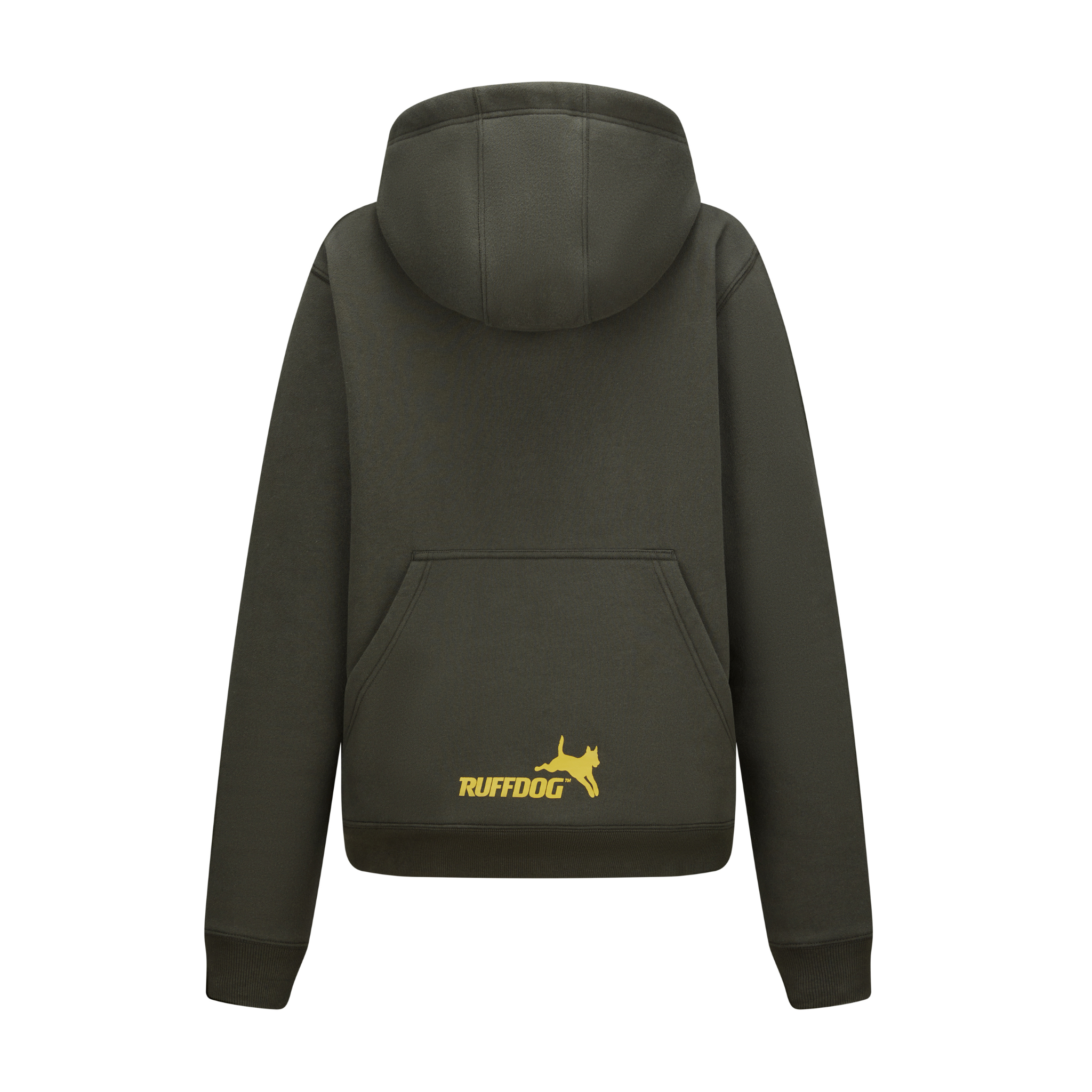 Ruffdog FOX Unisex Hoodie – Espresso with Gold Logo | Dog Trainer Hood