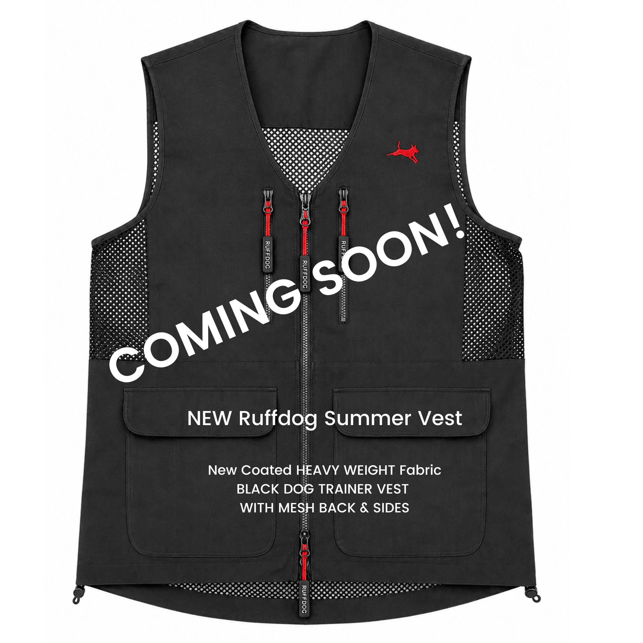 Dog Training Summer Vest | Mesh Dog Trainer Vest | Ruffdog