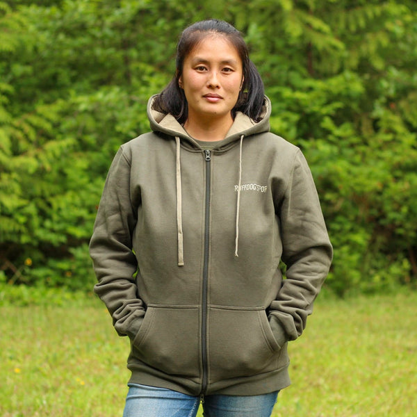 Ruffdog ODIN Hooded Fleece Dog Trainer Jacket OLIVE SAVE 60%