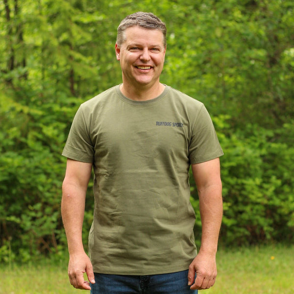 Ruffdog Unisex Crewneck T-shirt OLIVE SAVE 60%
