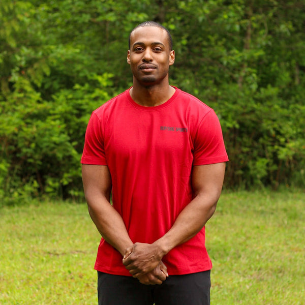 Ruffdog Unisex Crewneck T-shirt RED SAVE 60%