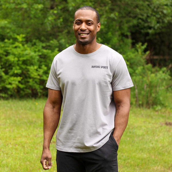 Ruffdog Unisex Crewneck T-shirt GREY SAVE 60%