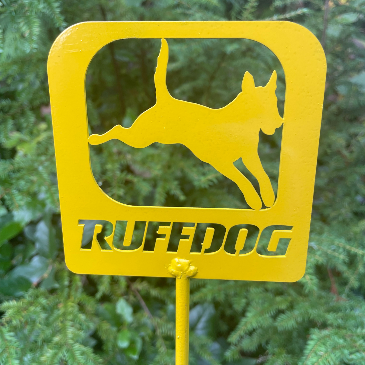 Ruffdog Carbon Steel Tracking Stake Yellow
