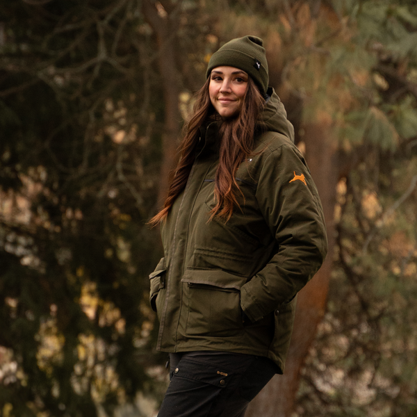 Ruffdog Winter Jacket for Dog Trainers and Dog Walkers - OLIVE with Shades of Black SAVE 30%