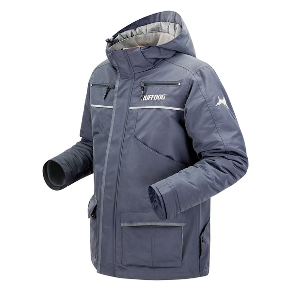 Ruffdog Winter Jacket for Dog Trainers and Dog Walkers - GRANITE with Shades of Grey SAVE 30%