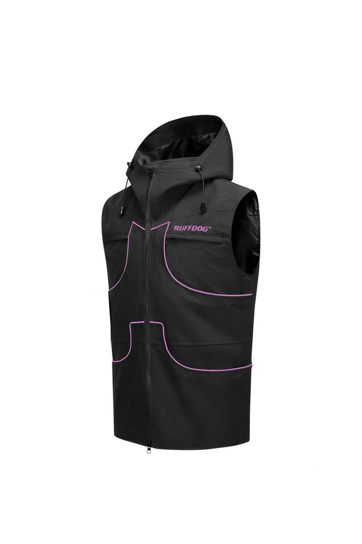 Ruffdog Hooded Dog Training Vest – Purple Piping