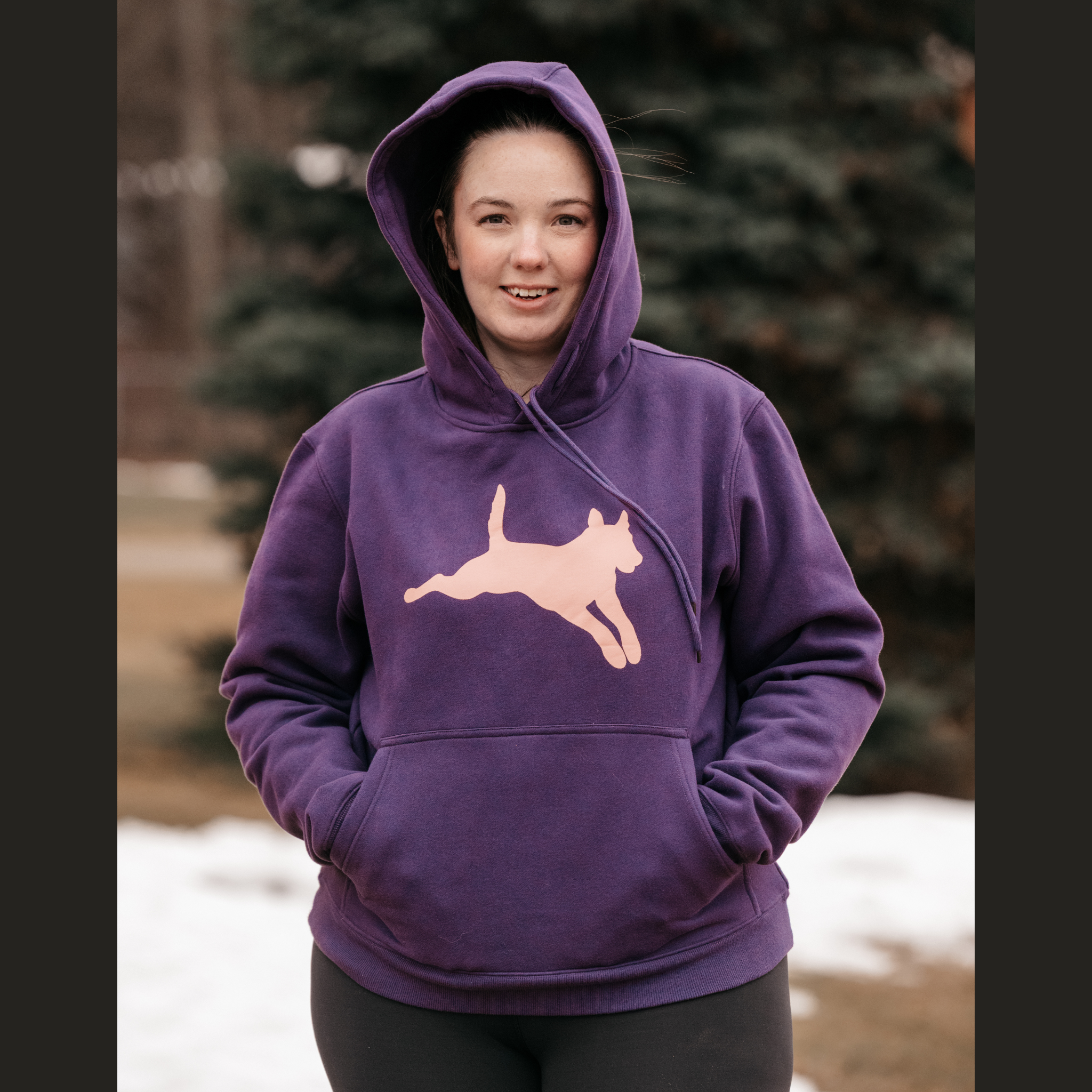 Ruffdog FOX Hoodie – Purple with Pink Logo | Dog Trainer Hoodie Ruffdog FOX Hoodie – Purple with Pink Logo | Dog Trainer Hoodie