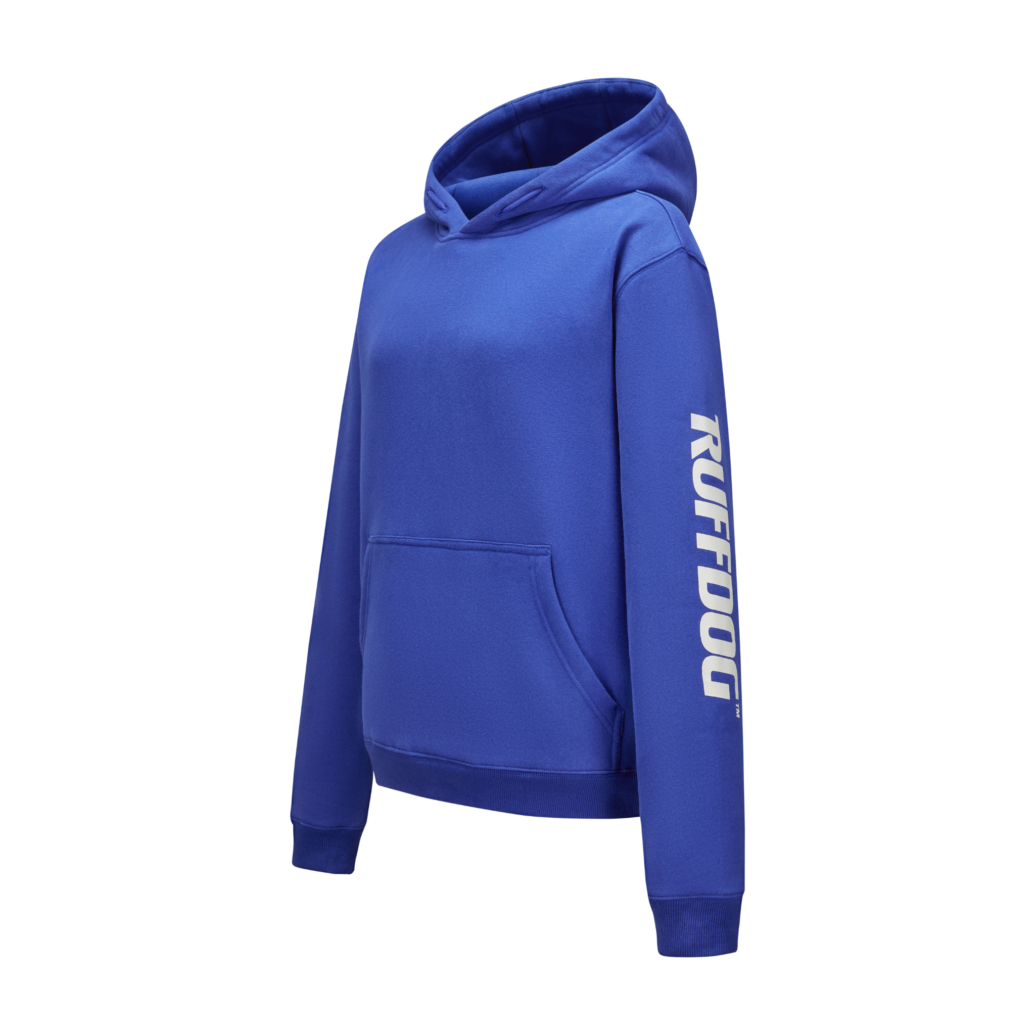 Ruffdog Unisex Dog Trainer Hoodie – Royal Blue with White Sleeve Logo