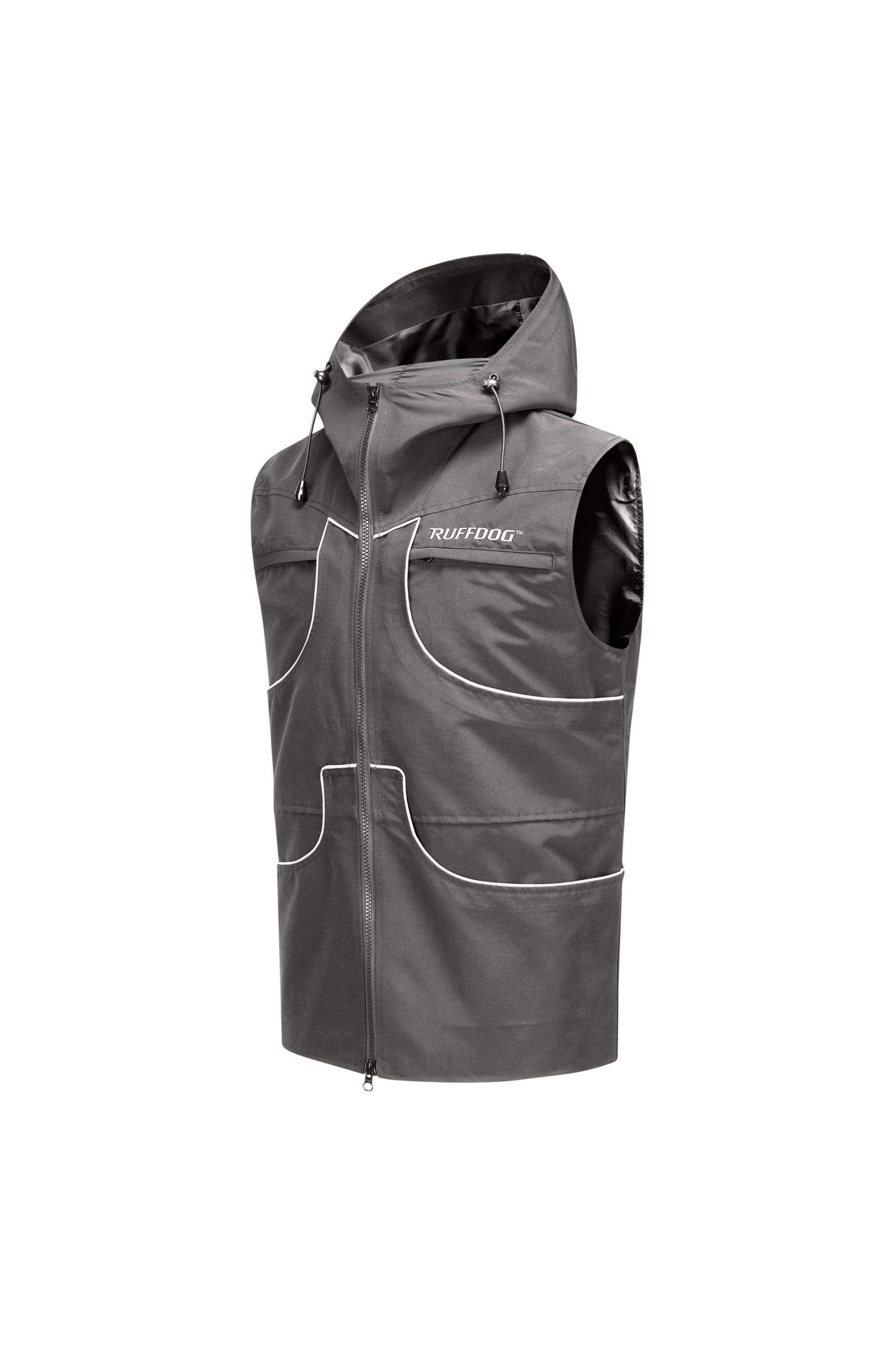 DOWN VEST OFF TNRCM RUFFLOG ラフロッグ Ruffdog Medium Weight Dog Trainer Vest with Hood - USA & Canada