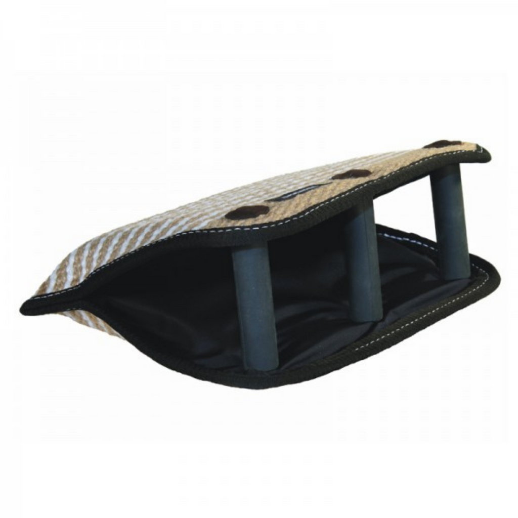 Raddog Trojan Wedge Bite Pad Jute – durable bite training wedge for IGP and working dogs – Ruffdog Sports Canada