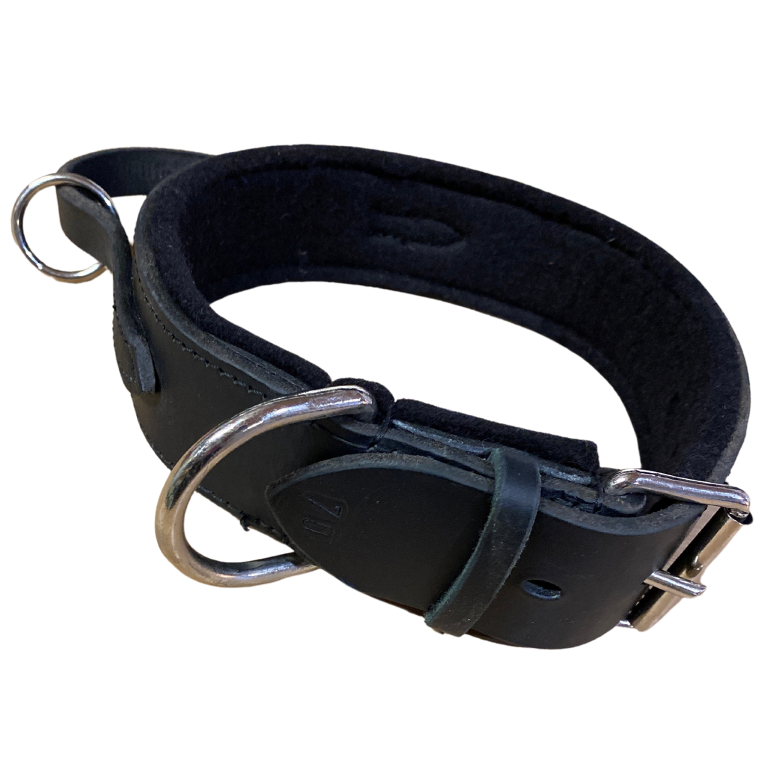 Schweikert Leather Agitation Collar with handle Ruffdog